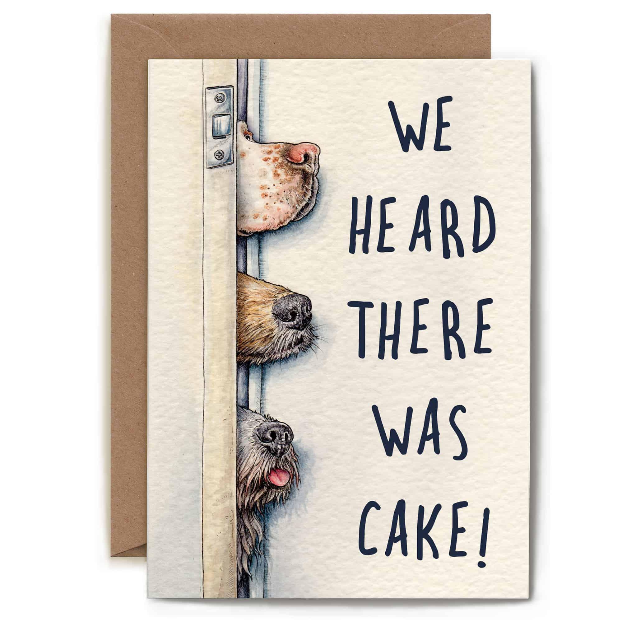 Heard There Was Cake Card - Birthday  Greetings Card - Image 3