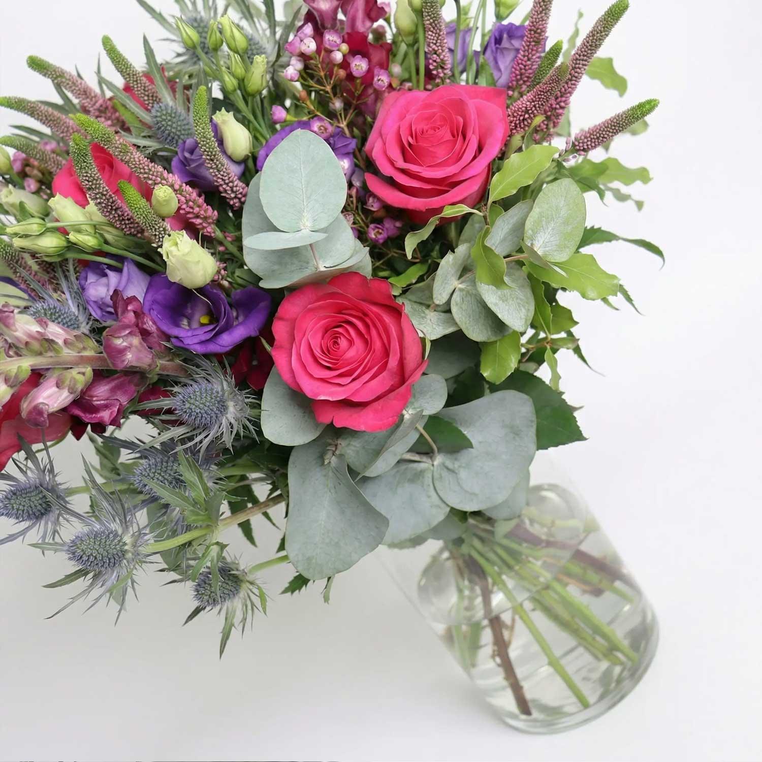 The Hot Pink Rose Bouquet - Image 4